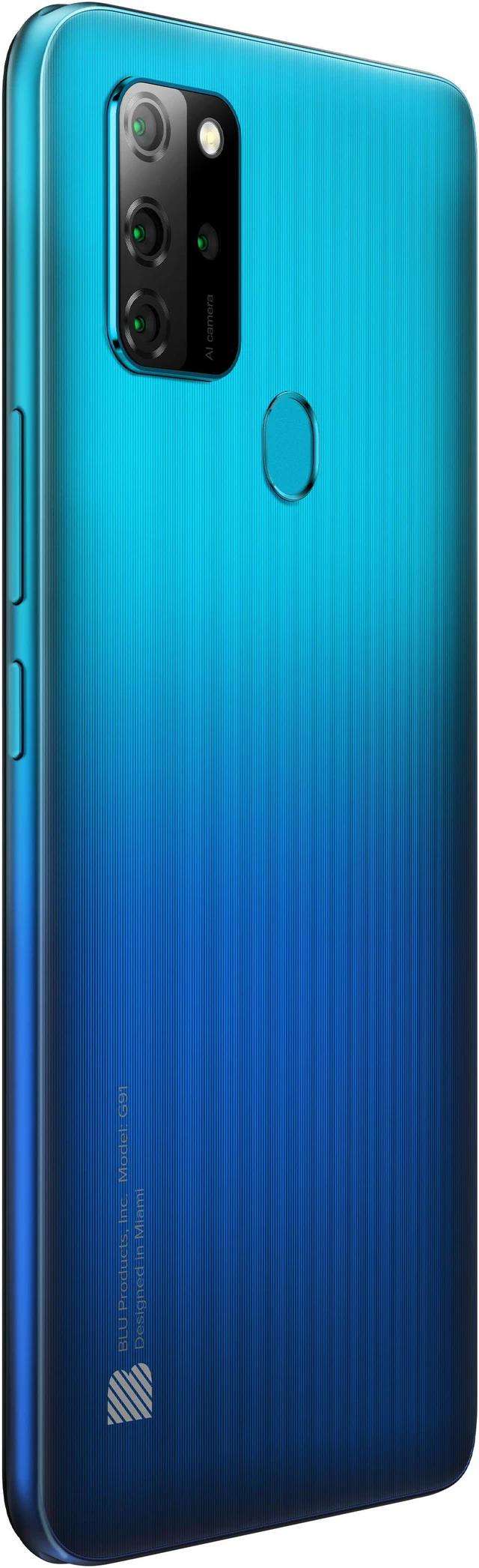 Alt view image 2 of 5 - BLU G91 G0410WW 128GB Dual SIM GSM Unlocked Android Smart Phone - Gradient Cyan