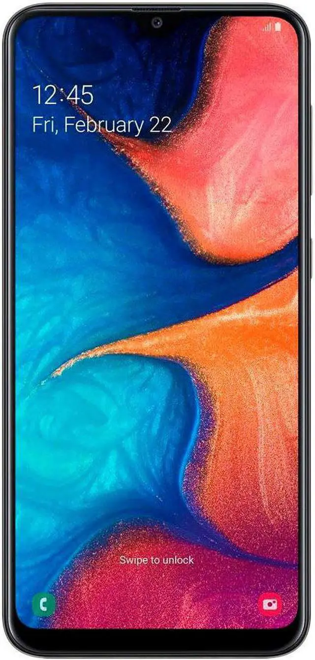 Main image of Samsung Galaxy A20 A205U 32GB Unlocked GSM Phone w/ Dual 13MP Camera (USA Version) - Black