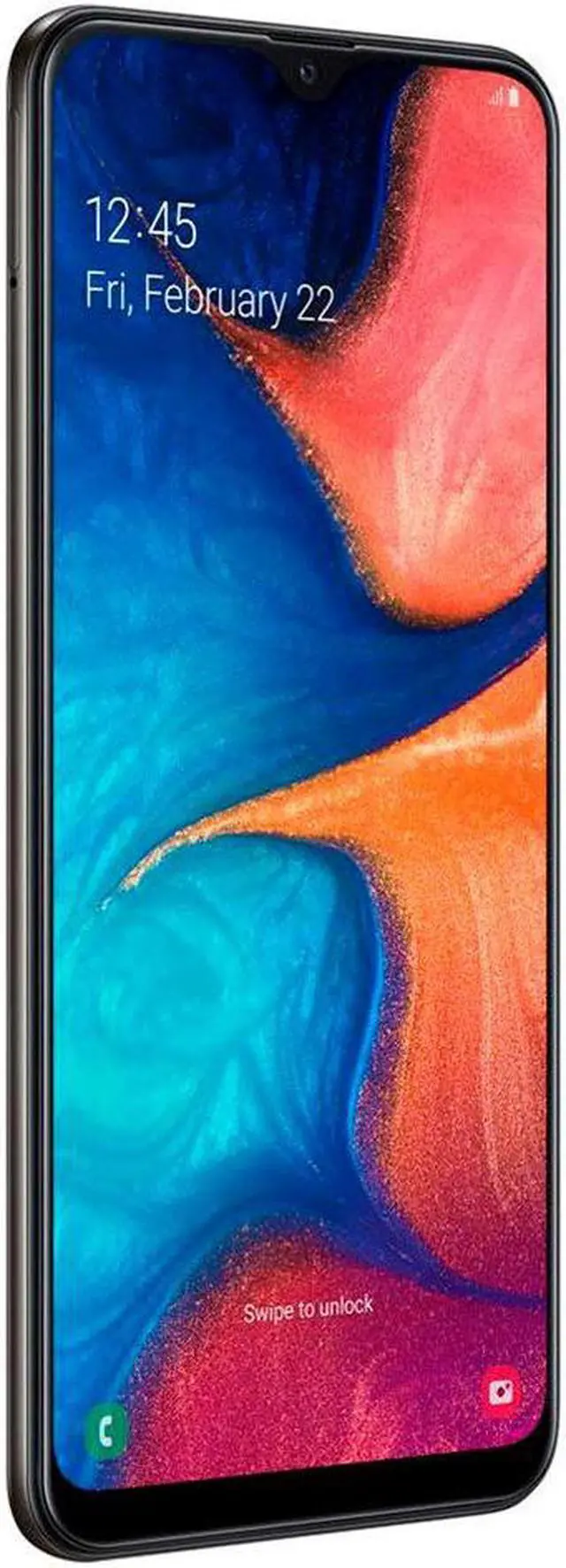 Alt view image 2 of 3 - Samsung Galaxy A20 A205U 32GB Unlocked GSM Phone w/ Dual 13MP Camera (USA Version) - Black