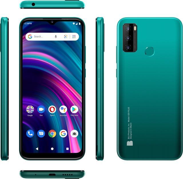 Alt view image 6 of 6 - BLU G51 Plus G0510WW 64GB GSM Unlocked Android Smartphone - Gradient Green