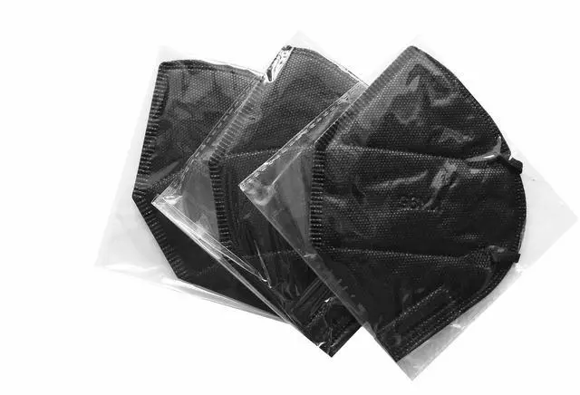 Alt view image 2 of 9 - WeCare Protective Disposable KN95 Face Mask (20 Individually Wrapped) - Black