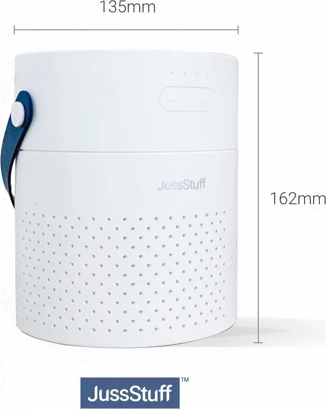 Alt view image 6 of 7 - JussStuff Portable Humidifier, 1.1L Tank Cool Mist Humidifier, with 7 Colorful Night Light Function For Home and Travel - White