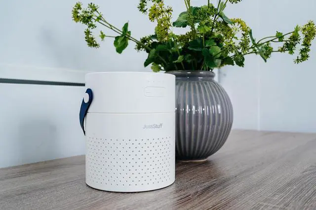 Alt view image 7 of 7 - JussStuff Portable Humidifier, 1.1L Tank Cool Mist Humidifier, with 7 Colorful Night Light Function For Home and Travel - White