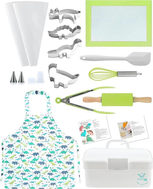 Tovla Jr. Kids Baking Gift Set with Storage Case - Cooking Kit for