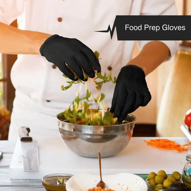 Alt view image 2 of 8 - Fifth Pulse Nitrile Exam Latex Free & Powder Free Gloves - Lavender - Box of 50 Gloves (Small) Black XS Size 100 pack