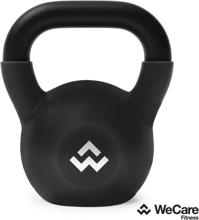 Alt view image 2 of 6 - WeCare Fitness Kettlebell, 35 LB Cast Iron - For Home Workout - Black 35 lbs.