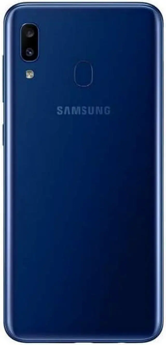 Alt view image 2 of 6 - Samsung Galaxy A20 A205G 32GB Dual Sim Unlocked GSM Phone w/ Dual 13MP Camera - Deep Blue