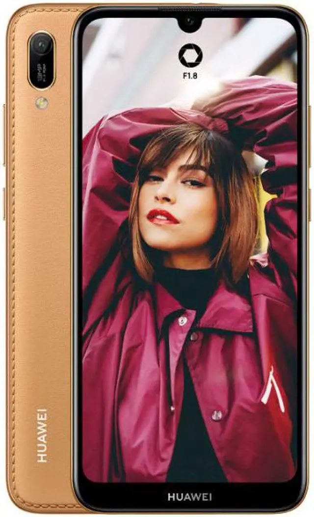 Alt view image 4 of 4 - Huawei Y6 2019 MRD-LX3 GSM Unlocked Phone w/ 13MP  - Amber Brown
