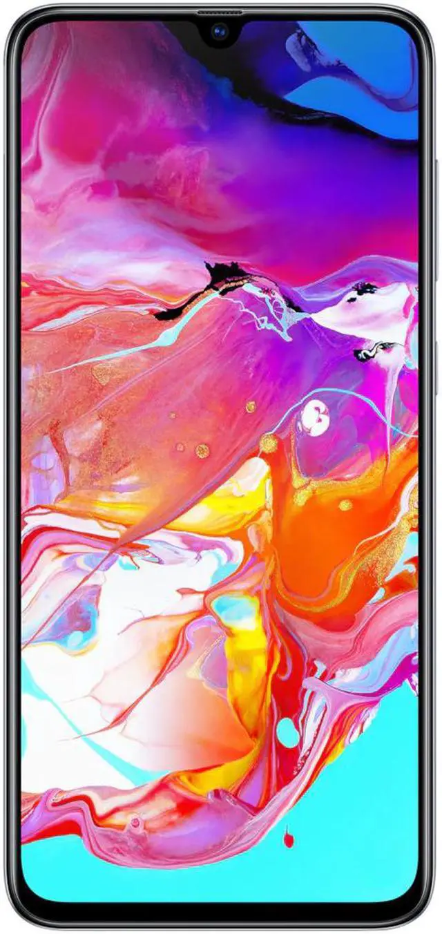 Main image of Samsung Galaxy A70 A705M 128GB DUOS GSM Unlocked Android Phone W/ Dual 32MP Camera (International Variant/US Compatible LTE) - White