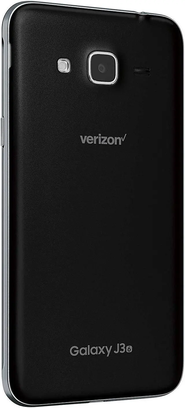 Alt view image 7 of 7 - Samsung J3 J327V 16GB Unlocked Verizon Phone w/ 5MP Camera - Dark Grey