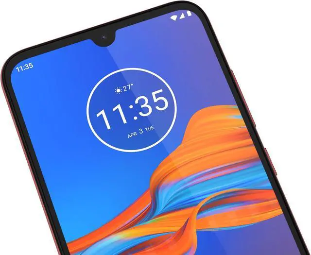 Alt view image 8 of 8 - Motorola Moto E6 Plus XT2025-1 32GB Unlocked GSM Dual SIM Phone w/ 13MP Camera - Bright Cherry