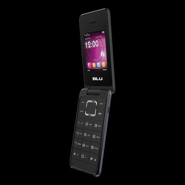 Alt view image 5 of 9 - Blu DIVA Flip T390X Unlocked Phone with Camera (2.4" Black, 24MB RAM)