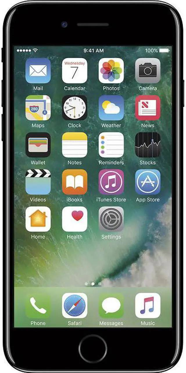Main image of Apple iPhone 7 128GB AT&T Locked 4G LTE Quad-Core Smartphone w/ 12MP Camera - Jet Black