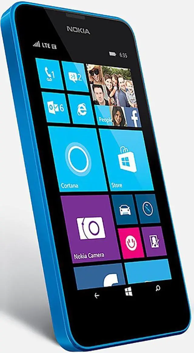 Alt view image 4 of 6 - Nokia Lumia 635 RM-975 AT&T Unlocked Windows Phone - Blue