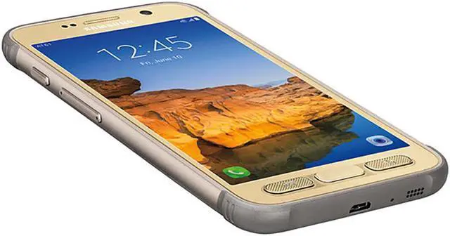 Alt view image 3 of 6 - Samsung Galaxy S7 Active G891A Unlocked GSM LTE Quad-Core Phone w/ 12MP Camera - Gold