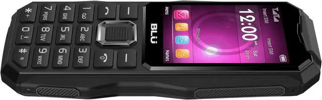 Alt view image 7 of 7 - BLU Tank 2.4 Torch T550 Unlocked GSM Feature Phone w/ 3,000mAh Battery & Built-in Super Flashlight - Black