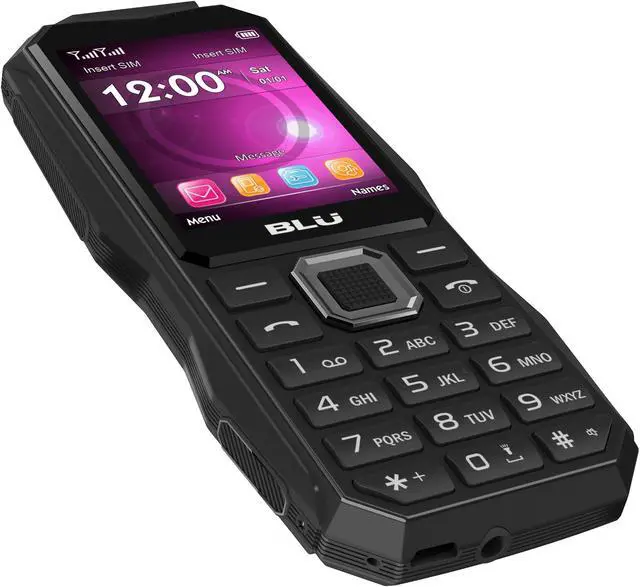 Alt view image 5 of 7 - BLU Tank 2.4 Torch T550 Unlocked GSM Feature Phone w/ 3,000mAh Battery & Built-in Super Flashlight - Black