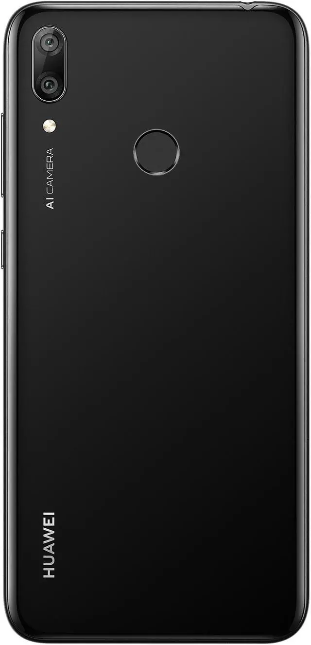 Alt view image 3 of 7 - Huawei Y7 2019 DUB-LX3 32GB Unlocked GSM LTE Android Phone w/ Dual 13MP+2MP Camera - Midnight Black