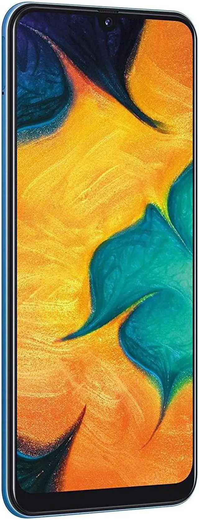 Alt view image 3 of 11 - Samsung Galaxy A30 A305G 32GB Duos GSM Unlocked Phone w/dual 16MP Camera - Blue