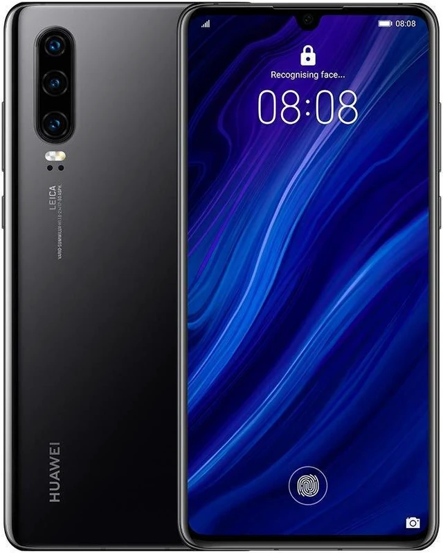 Alt view image 4 of 5 - Huawei P30 ELE-L29 128GB Unlocked GSM Phone w/ Triple 40MP Camera - Black