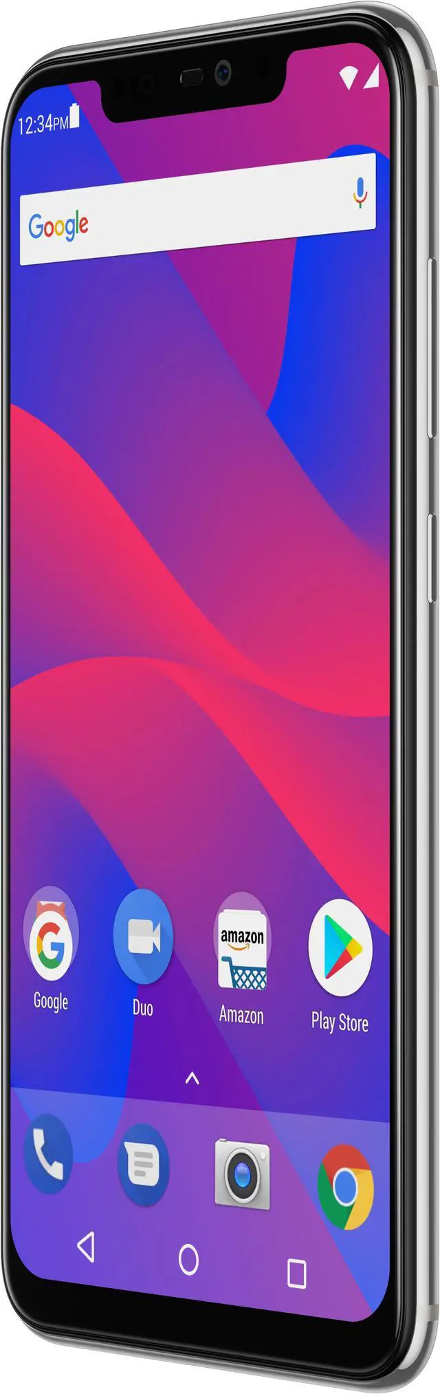 Alt view image 3 of 6 - BLU Vivo XI+ V0310WW 64GB Unlocked Verizon/GSM Android Phone w/ Dual: 16 MP + 5 MP Camera - Silver