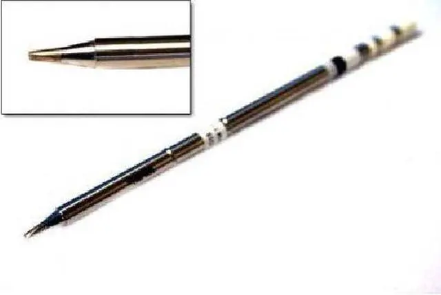 Alt view image 2 of 5 - Hakko Soldering Tip,Chisel,1.6mm x 10mm  T15-D16