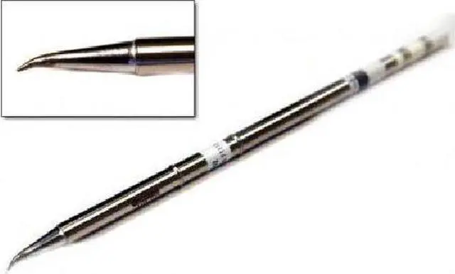 Main image of HAKKO T15-J02 Soldering Tip, Bent Conical, 0.2mm x 3.5mm x 12mm, For Use With