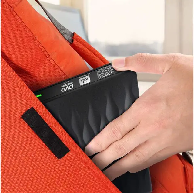 Alt view image 7 of 7 - Ezone External CD DVD Drive, USB 3.0 Type C Dual Port Slim Portable External CD DVD Rewriter Burner Writer,High Speed Data Transfer USB Optical Drives Player for PC Desktop/Laptop/Windows/Linux/Mac OS