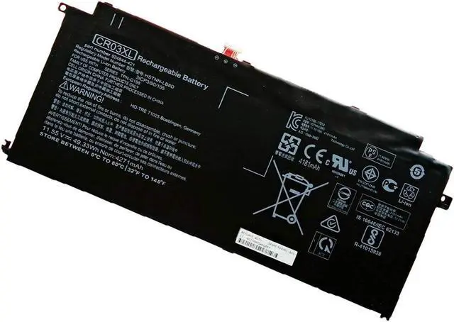 Main image of Replacement Laptop Battery for Hp CR03XL (11.55V 49.33Wh 4271mAh) TPN-Q198 Series CRO3XL HSTNN-LB8D 924844-421 924961-855