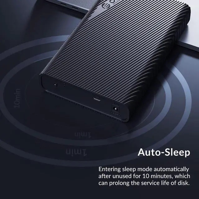 Alt view image 4 of 7 - ORICO 3.5 '' HDD Hard Drive Enclosure USB3.1 GEN1 Type-C HDD Case USB3.1 Type-C to SATA 3.0 6Gbps External Hard Drive Case (3521C3)