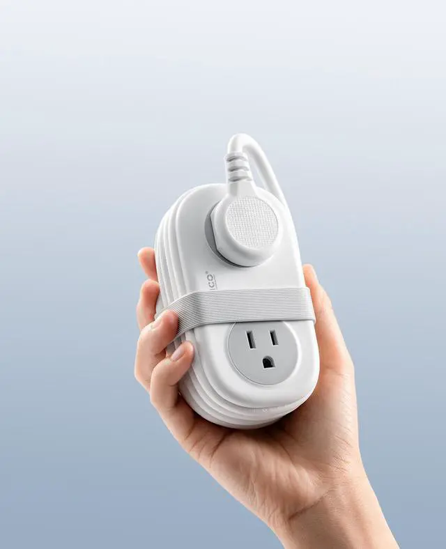 Alt view image 4 of 5 - ORICO Travel Power Strip, 4 Outlets 3 USB Ports (1 USB C) with 4FT Wrapped Short Extension Cord, Compact Power Strip for Hotel Travel Cruise Ship Essentials Dorm Room Essentials