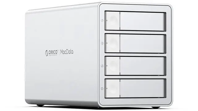 Main image of ORICO 4Bay RAID External Hard Drive Enclosure USB3.0 for 2.5/3.5 Inch SATA HDD/SSD up to 5X 22TB Supports RAID 0/1/3/5/10/JBOD/Clone/ClearMode