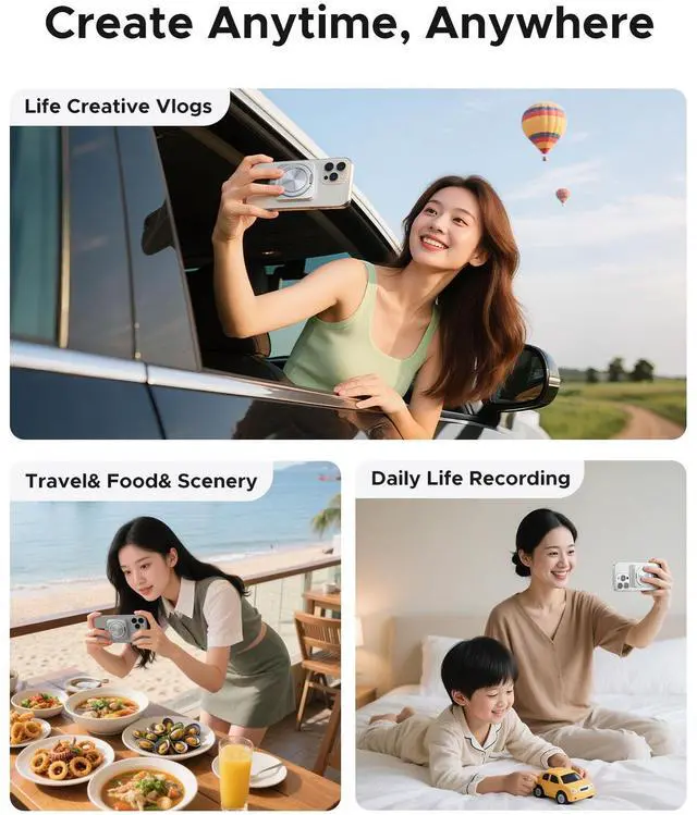 Alt view image 5 of 5 - ORICO External Magnetic SSD 1TB, Portable SSD with 20 Gbit/s and Stand, Compatible with iPhone 15/16 Pro Max MacBook/Laptop, for Creative Users and Video Mounting (CZ20PLUS)