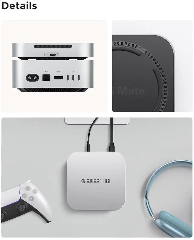 Alt view image 5 of 5 - ORICO MageSafe 1TB External SSD Up to 2000MB/s Portable Solid State Drive, M4T5