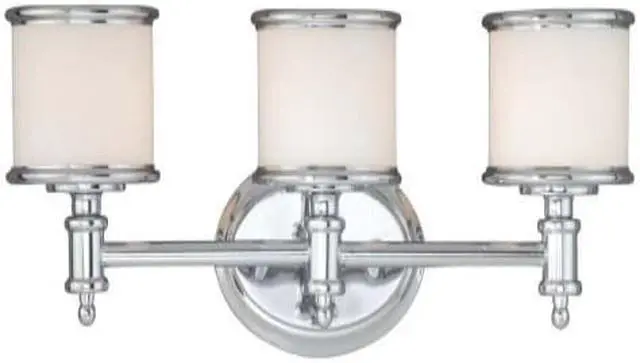 Alt view image 4 of 14 - Vaxcel Carlisle 3L Vanity Light Chrome - CR-VLU003CH