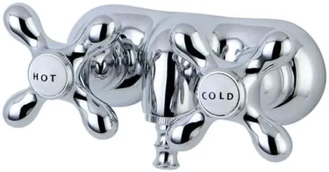 Alt view image 2 of 8 - Kingston Brass CC48T1 Vintage 3-3/8" Wall Mount Clawfoot Tub Filler