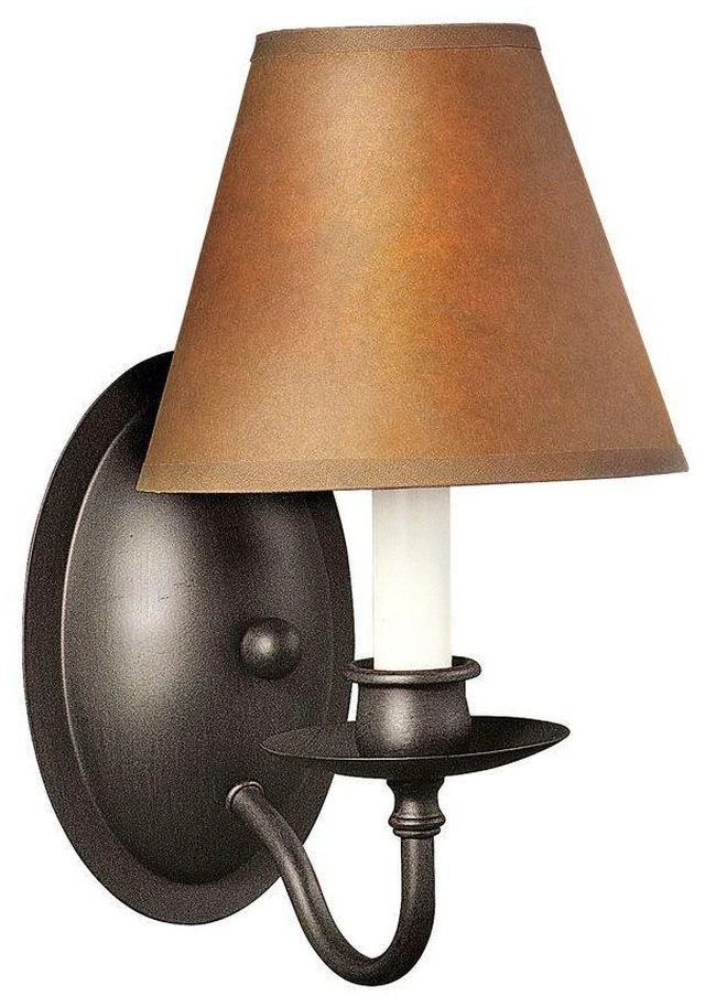 Alt view image 7 of 7 - World Imports 8437-42 Uptown Colonial 1-Lgt Wall Sconce, Rust