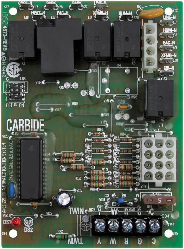 Alt view image 3 of 3 - WHITE-RODGERS 50A55-3797 Furnace Board,For Trane Furnace Systems,