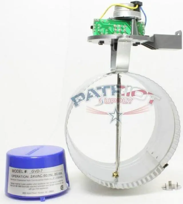 Alt view image 4 of 4 - FIELD CONTROLS GVD-7PL Vent Damper,7-1/16 in L x 11-7/8 in H,SS