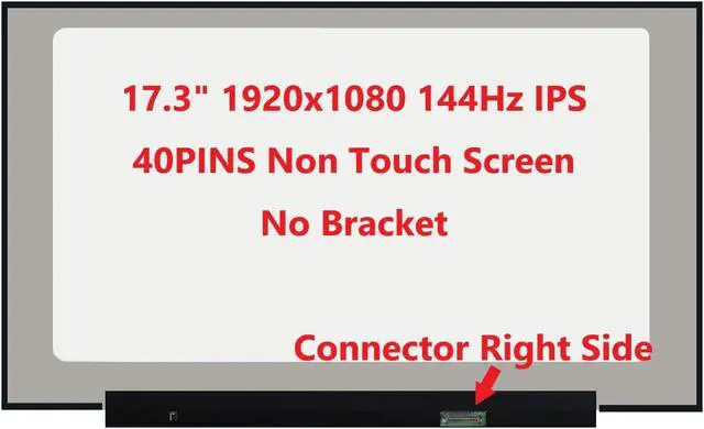 Main image of FULLCOM New 17.3 inch Screen Compatible with N173HCE-G33 Rev.C1,C2,C3,B1 Replacement Screen