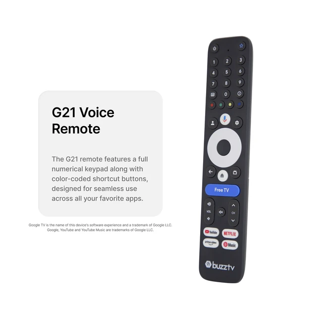 Alt view image 6 of 7 - BuzzTV G-Series Google TV Set Top Box