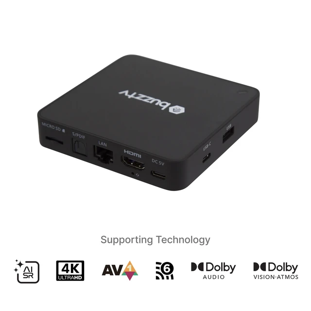 Alt view image 7 of 7 - BuzzTV G-Series Google TV Set Top Box
