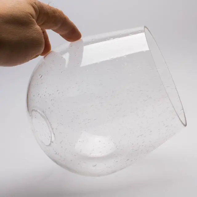 Alt view image 3 of 6 - Seeded Bubble Glass Lamp Shade, 3 Pack Clear Globe Seeded Bubble Finish for Light Fixture Glass Replacement