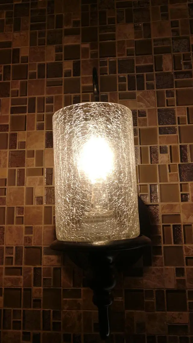 Alt view image 5 of 7 - 3 PACK CRACK FINISH CYLINDER GLASS SHADE FOR LIGHT FIXTURE
