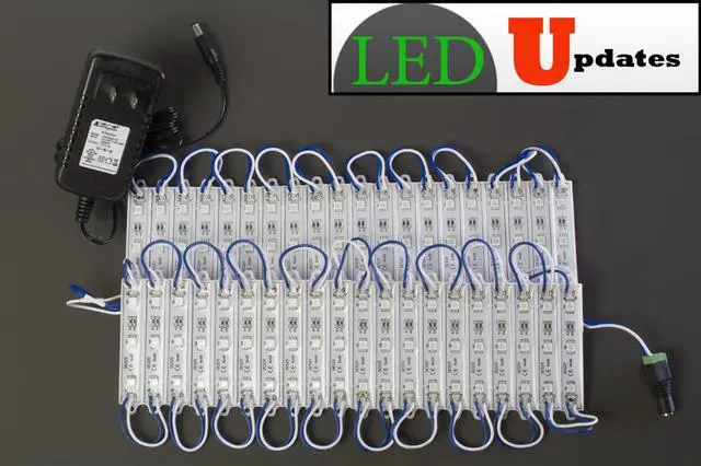 Alt view image 7 of 7 - 20ft Blue Storefront LED Light 5050 with UL listed 12v Power supply