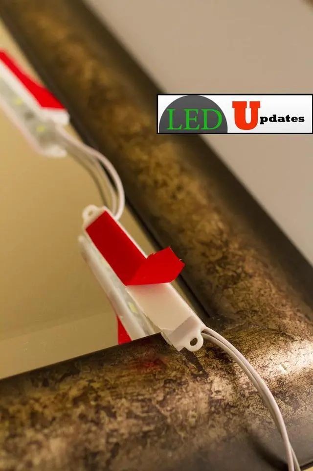 Alt view image 2 of 6 - Makeup LED light for make up vanity mirror with Dimmer and UL 12v power