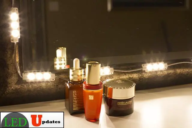 Alt view image 3 of 7 - Makeup mirror LED light Warm white for make up vanity application with Dimmer & UL 12v power supply