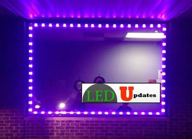 Main image of 20ft Purple Storefront LED light with UL Listed 12v power adapter