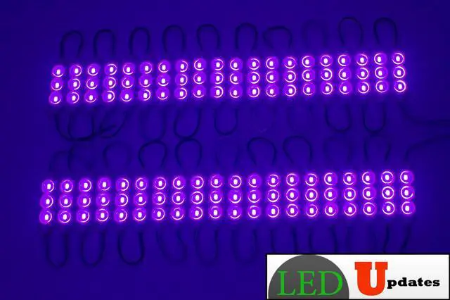 Alt view image 5 of 5 - 20ft Purple Storefront LED light with UL Listed 12v power adapter