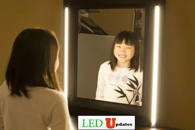 Main image of 2x Professional series Make up Mirror Warm White LED Light for Makeup mirror application dimmer built-in with UL Power Supply